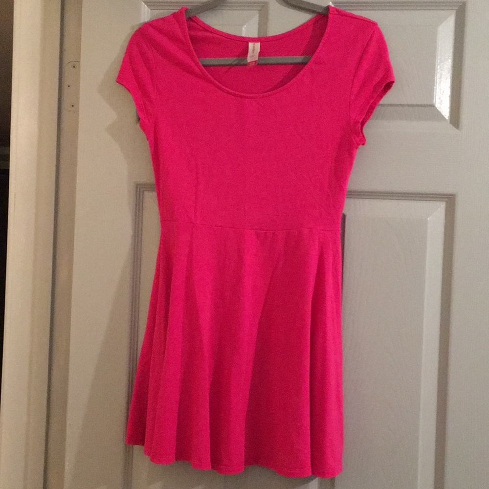 Bright pink dress